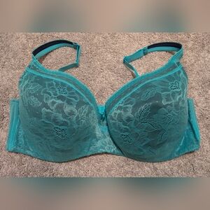 Cacique Blue Lace Underwire Bra